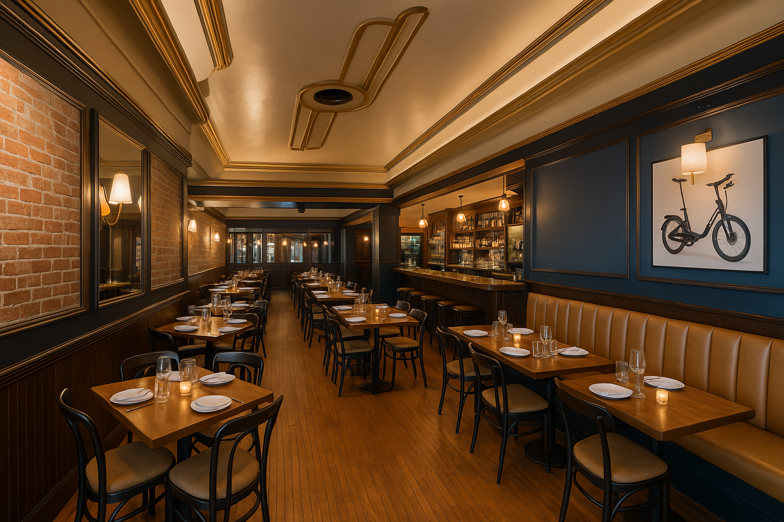 Warm Dining Room View